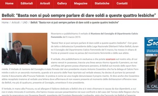 Un dirigeant italien est accusé d'homophobie.