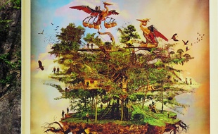 Dessin du projet d'Arbre aux hérons.