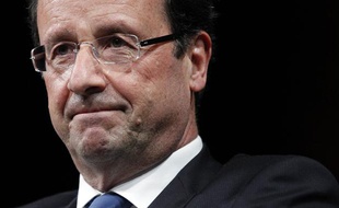 Le candidat PS à la présidentielle, François Hollande, le 19 janvier 2012, à Nantes.