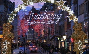 Illustrations Noël, Marché de Noël de Strasbourg.