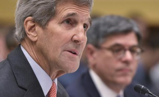 Le chef de la diplomatie américaine John Kerry comparaît devant la commission des Affaires étrangères à propos de l'accord sur le nucléiare iranien, le 28 juillet 2015 à Washington