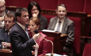 Le Premier ministre Manuel Valls à l'Assemblée nationale le 20 mai 2015