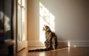 Votre chat fixe le vide ? Ce comportement cache-t-il un problème de santé ou une simple curiosité féline