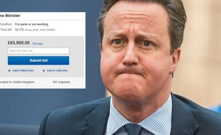 David Cameron mis en vente sur eBay