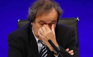 Michel Platini à l'UEFA le 8 octobre 2015.