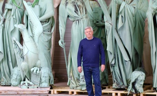 Patrick Palem, ex-PDG de l'entreprise Socra près de Périgueux, qui restaure notamment les statues des apôtres de Notre Dame de Paris.