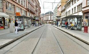 En raison de la grève, seules deux lignes de tram sur cinq ont fonctionné hier.