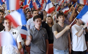 Des jeunes lors de l’université du FNJ à Fréjus, le 7 septembre 2014.