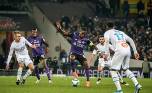 Max-Alain Gradel, le capitaine du TFC, le 24 novembre 2019 contre Marseille au Stadium de Toulouse.