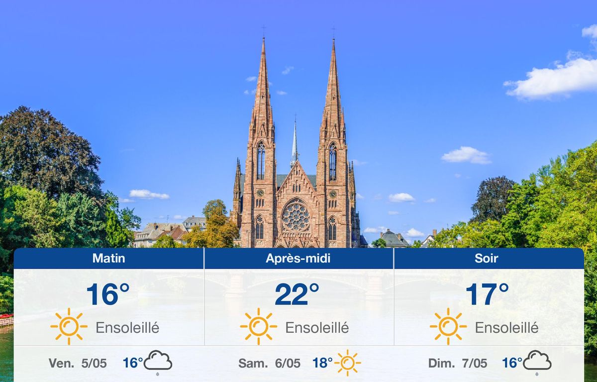 Météo Strasbourg: prévisions du jeudi 4 mai 2023