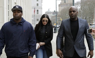 La femme de Joaquin « El Chapo » Guzman, Emma Coronel Aispuro, à son arrivée au tribunal de New York le 7 février 2019 (illustration).