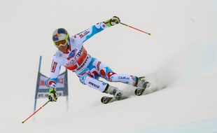 Alexis Pinturault le 2 février 2014 à Saint-Moritz.