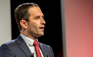 Le député des Yvelines Benoît Hamon, candidat à la primaire à gauche, le 27 janvier 2017 à Lille