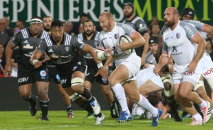 Le talonneur du Stade Toulousain Leonardo Ghiraldini lors du match de Top 14 à Brive, le 23 septembre 2017.