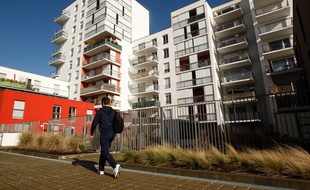 Des immeubles de logement sur l ile de Nantes
