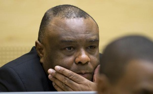 L'ancien vice-président congolais Jean-Pierre Bemba lors de son procès devant la CPI, le 29 septembre 2015 à La Haye