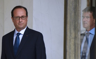 François Hollande et Manuel Valls le 27 août 2014 à l'Elysée.
