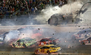 La voiture de l'Américain Austin Dillon, le 6 juillet 2015, à Daytona.