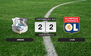 Ligue 1, 5ème journée: Match nul entre Amiens et l'OL (2-2)