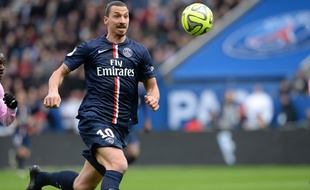 Zlatan Ibrahimovic lors du match entre le PSG et Evian le 18 janvier 2015.