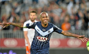 Diego Rolan, l'attaquant des Girondins, contre Montpellier, le 23 mai 2015