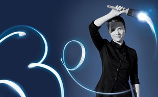 Morceau de l'affiche du festival de Cannes 2010, avec Juliette Binoche.