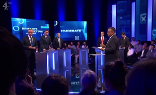 Les prétendants à la succession de Theresa May lors d'un débat sur Channel 4.