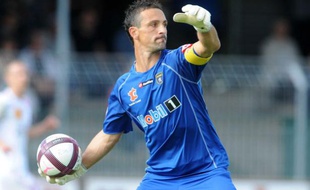 Le gardien de Sochaux, Teddy Richert, lors d'un match amical contre Nancy, le 30 juillet 2011.