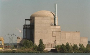 La centrale nucléaire de Saint-Alban (Isère), le 28 août 1992