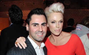 Le producteur Mattia Dessi et l'actrice Brigitte Nielsen