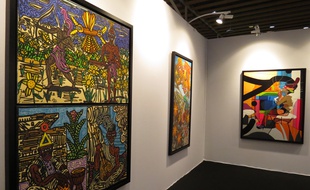 Oeuvres de Robert Combas, Hervé Di rosa, Cedrix Crespel