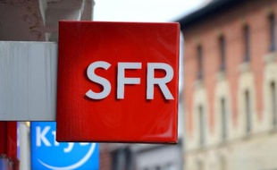 Une boutique SFR, alors que la filiale télécoms de Vivendi attend un repreneur