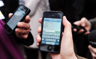 L'application SMS de l'iPhone, ici en 2012. (archives)