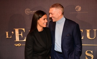 Vincent Cassel et son épouse Tina Kunakey, le 10 décembre à Paris.