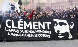 Rassemblement et manifestation contre le fascisme et l'homophobie suite à l'agression et la mort de Clément Méric, le 23 juin 2013 à Paris.