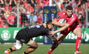 Toulon a battu les London Wasp en quart de finale de la coupe d'Europe de rugby, le 5 avril 2015.