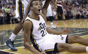 Rudy Gobert en pré-saison, le 12 octobre 2015