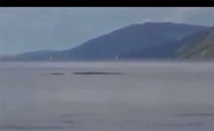 Capture d'écran de la vidéo tournée par David Elder et diffusée par le «Daily Mail» sur le Loch Ness.