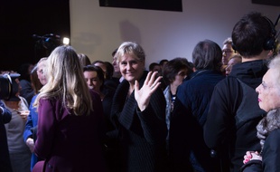 Nadine Morano au soir de la victoire de Laurent Wauquiez à la présidence des Républicains, le 10 décembre 2017.