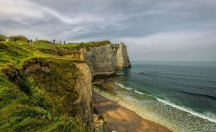 Une falaise en Normandie (illustration).
