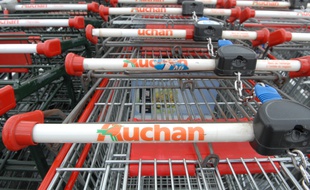Caddies de l'Auchan d'Illkirch-Graffenstaden. (Illustration)