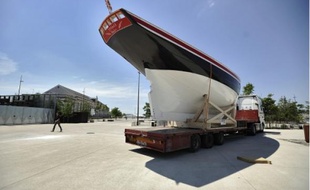 Trois ans de travail ontété nécessaires pour reproduire le deuxième navire de l'écrivain.