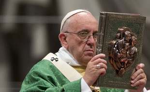 Le pape lors de l'ouverture du synode sur la famille, le 04/10/2015.
