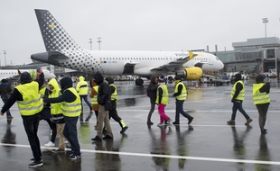 Des « gilets jaunes » avaient envahi le tarmac de Nantes le 1er décembre 2018.