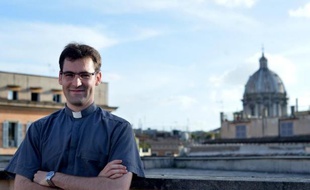 Le séminariste français Cassiel Cercle le 21 mai 2015 à Rome