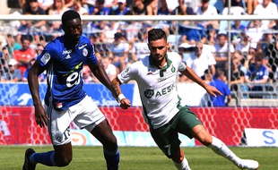 Cabella au stade de la Meinau avec Saint-Etienne.