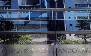 Siège de la Banca Privada dAndorra (BPA) le 10 septembre 2013 à Andorre-la-Vieille