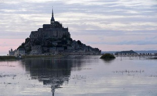 La baie du Mont Saint-Michel à marée haute, le 12 août 2014