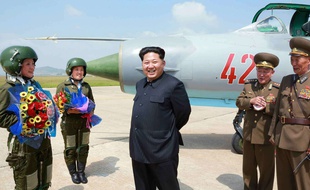 Illustration de KIm Jung-Un, le 22 juin 2015.