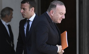 Pierre Gattaz, président du Medef et Emmanuel Macron